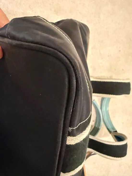 Coach 1941 Black Tote Bag with Light Blue Trim and Tan Accents - Picture 11 of 13